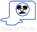 island ice logo white